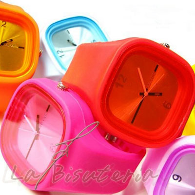 Lote de 10 relojes de Silicona de colores (6 u)