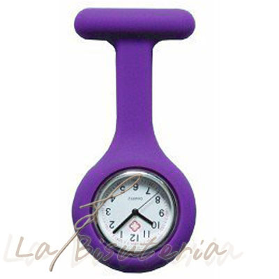 Reloj de enfermera de colores. Color Malva
