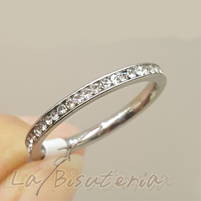 Anillo acero modelo 12200002 plata agata