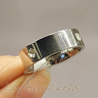 Anillo acero modelo 12200006