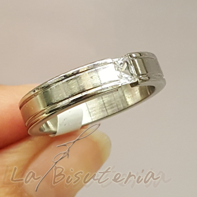 Anillo acero modelo 12200007