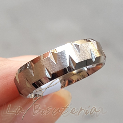 Anillo acero modelo 12200010 plata