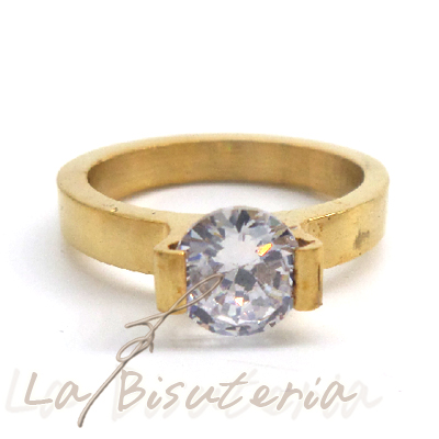 Anillo acero modelo 152504 oro