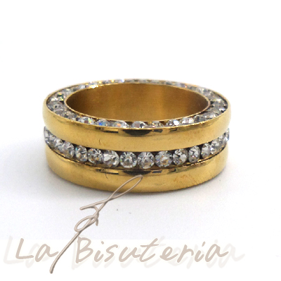 Anillo acero modelo 152508 oro