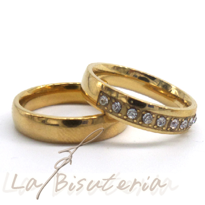 Anillo acero modelo 153001. Anillo doble