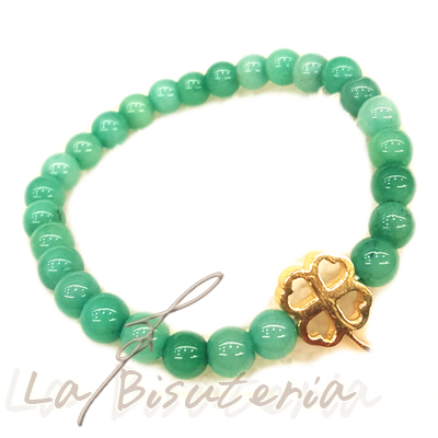 Pulsera Aventurina verde. Unisex