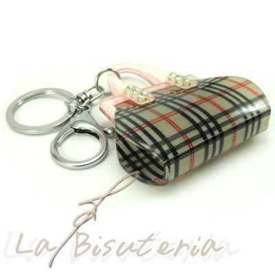 Llavero Retro detalle. Llavero rgido tipo bolso