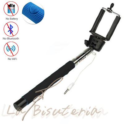 Oferta Palo de Selfie (Selfie Stick) con cable, color negro