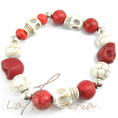 Pulsera con calaveras de colores de moda - mod 36