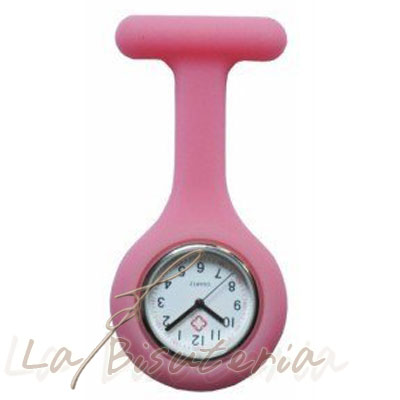 Reloj de enfermera de colores. Color Rosa