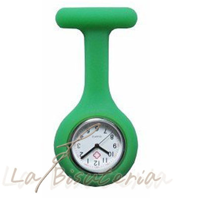 Reloj de enfermera de colores. Color Verde Fosforito