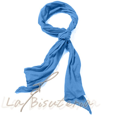 Foulard fluor color azul flor