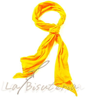 Foulard fluor color naranja flor