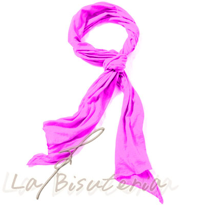 Foulard fluor color rosa flor