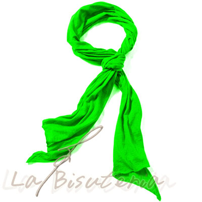 Foulard fluor color verde flor