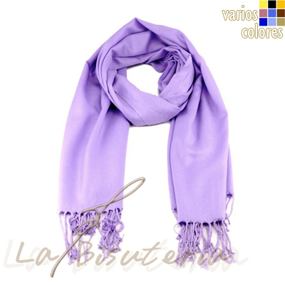 foular pashmina premium color lila