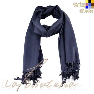 foular pashmina premium color marino