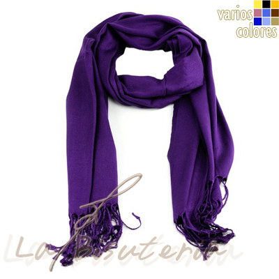 2u - foular pashmina premium color violeta (prec. unit)