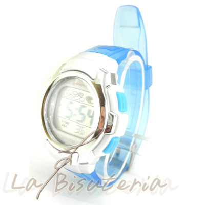 Reloj nio, reloj nia, reloj pequeo color celeste 'jellys'